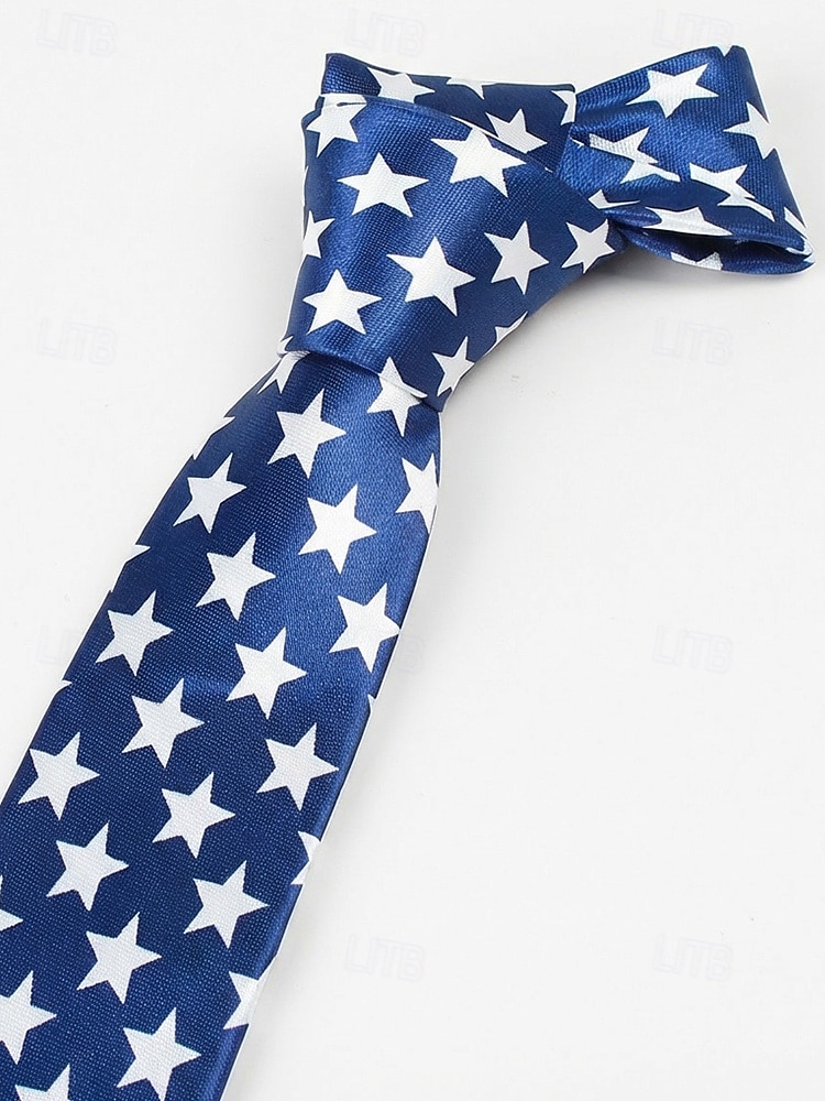 Vereinigte Staaten 250. Jubiläum Herren patriotisches Krawatte  Fliege Set Polyester Amerikanische Flagge Design klassischer formeller Stil für USA Unabhängigkeitstag Paraden Partys  Feierlichkeiten 2026 - $14.99 –P5