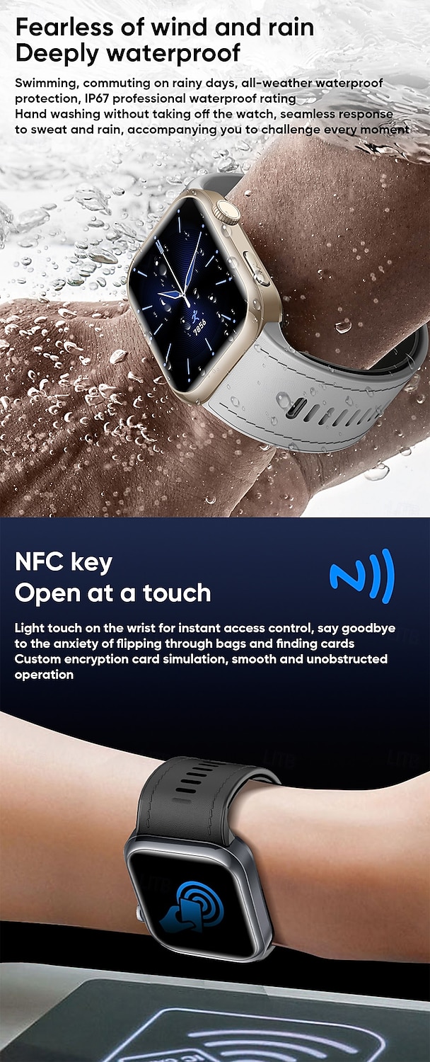 iMosi MT115 Orologio intelligente 1.96 pollice Orologio da Corsa Fitness Smartwatch Bluetooth Contapassi Promemoria chiamata Localizzatore di attività Compatibile con Android iOS Da donna Chiamate in del 2026 a $165.99 –P7