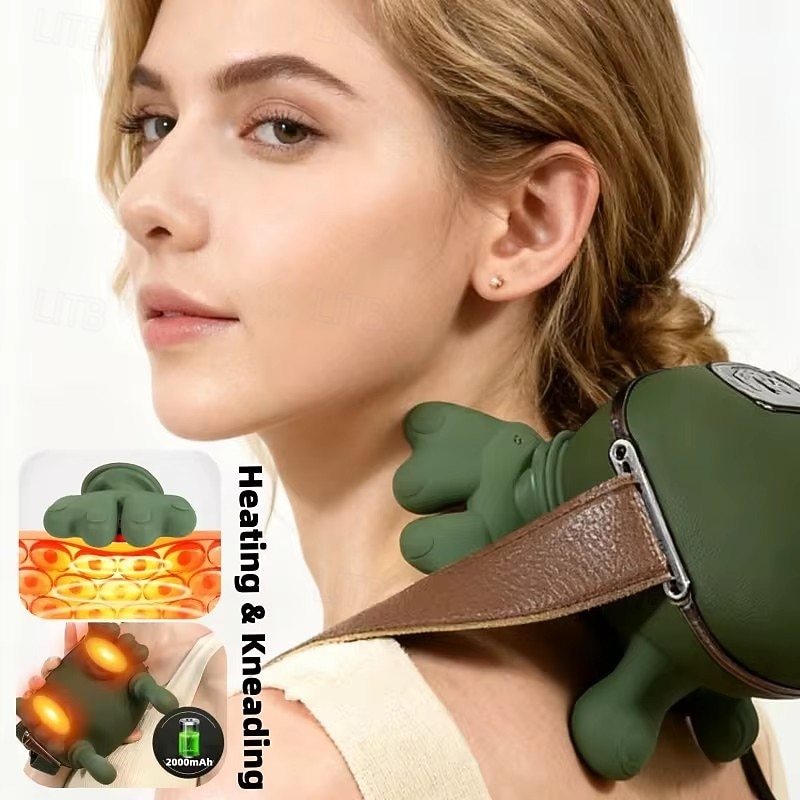 Finger Pressure Neck Massager Heated Back and Shoulder Massager Electric Kneading Neck Deep Massage Muscle Relax 2026 - $69.99 –P4