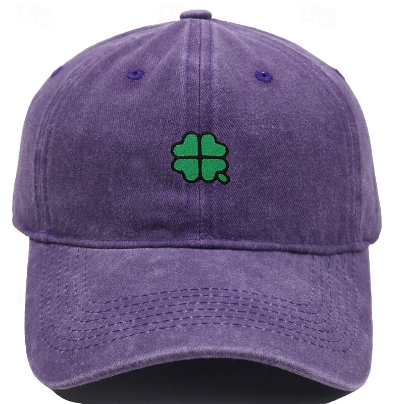 Unisex Cappellino da Baseball Blu chiaro Esercito verde Cotone Ricamato Protezione UV Clover Casual Quotidiano Casual Festa di San Patrizio Casuale Quotidiano San Patrizio Tinta unica Quadrifoglio del 2026 a $9.49 –P4