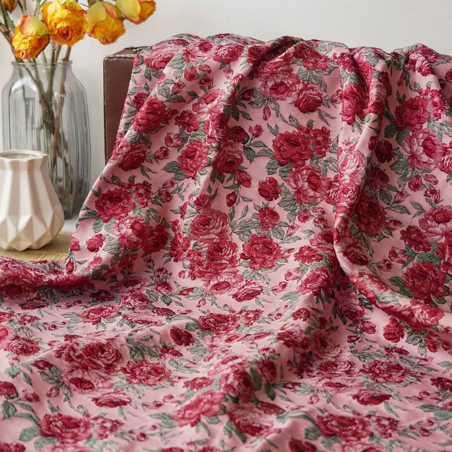 Corte A Vestido Midi Vestido Cóctel Vestido Derby Vestidos de coctel Elegante Floral Sin Mangas Escote Corazón Fiesta de jardin Boda Jacquard con Plisado 2026 - $165.59 –P4