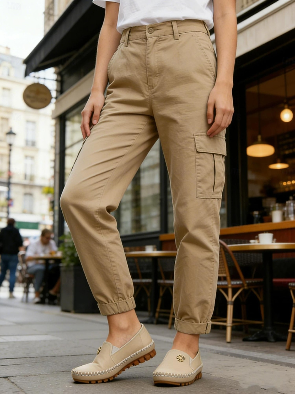 حذاء موكاسين نسائي سهل الارتداء مزين بزهرة مزخرفة - حذاء لوفر ناعم ومريح للنزهات اليومية والمناسبات غير الرسمية والمشي المريح 2026 - $32.99 –P1