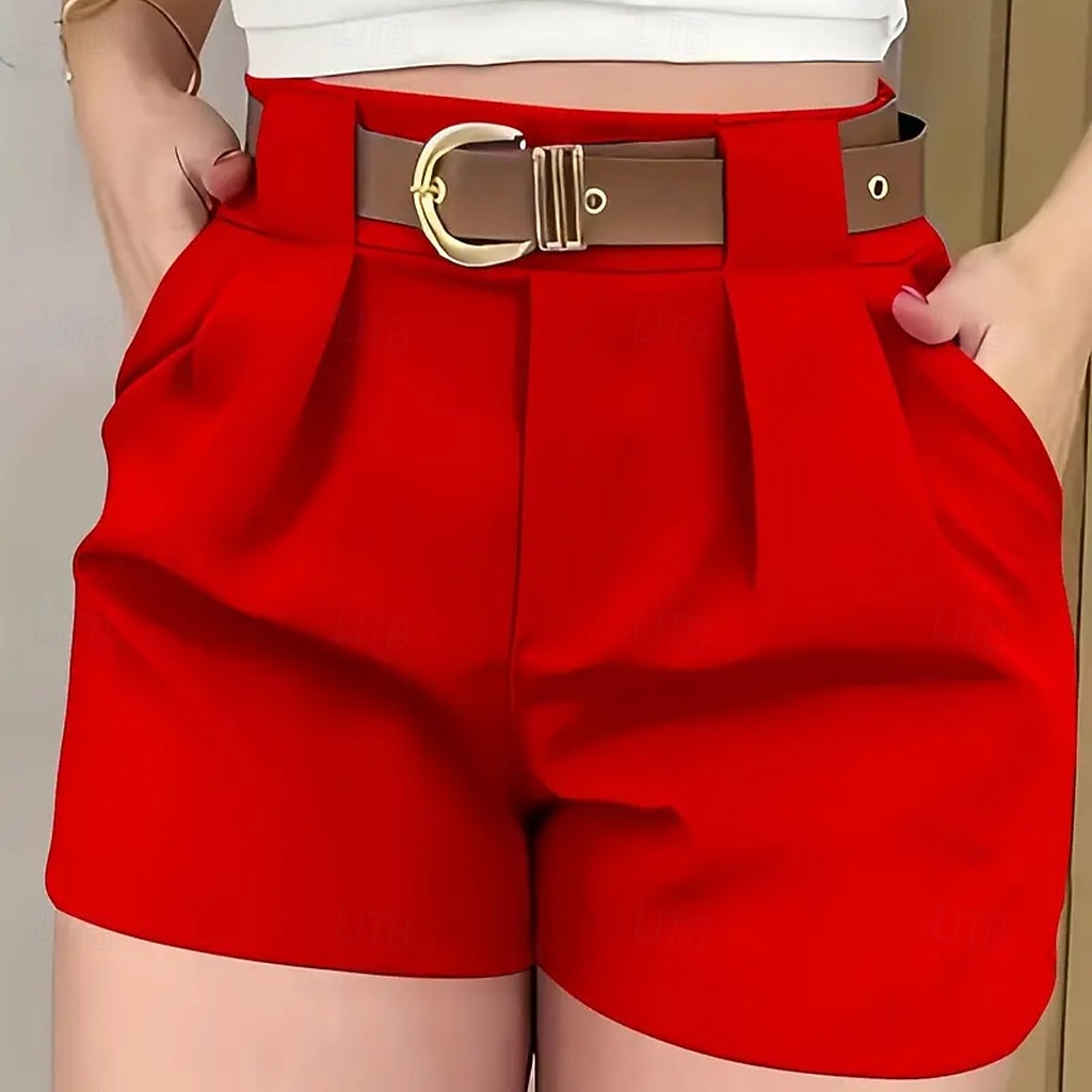 Γυναικεία Σορτσάκια Καλοκαιρινό σορτς Σορτς παραλίας Διακοπές Μοντέρνα Καθημερινά σύντομο Μεσαία Μέση Συμπαγές Χρώμα Σκέτο Φερμουάρ Τσέπη Ελαστική μέση Άνεση Γρήγορο Στέγνωμα Moale Ανελαστικό 2026 - $22.99 –P6