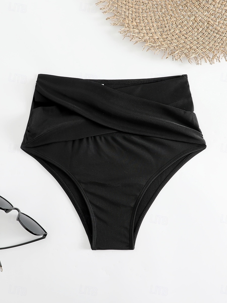 Per donna Costumi da bagno Boxer elasticizzati Costume da bagno Vita alta Vacanza Abbigliamento da Spiaggia Tinta unica Senza Maniche Costumi da bagno del 2026 a $19.99 –P2