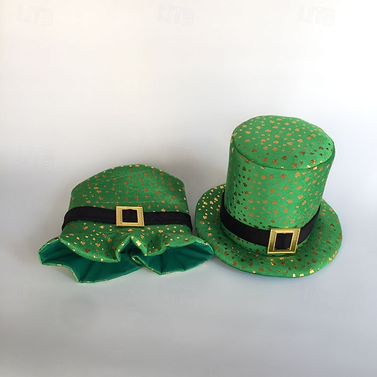 St. Patrick 2026 Leprechaun Irish Carnival Hat Top Hat Novelty Funny Adults' Unisex Saint Patrick's Day Casual Party Easy Carnival Costume Dress Up 2026 - $15.49 –P9