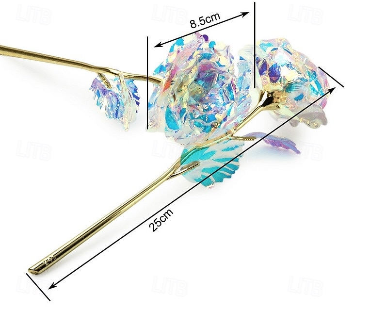 Rosa de cristal, presente premium para o Dia dos Namorados, rosa artesanal com pétalas de cristal para um presente romântico. de 2026 por $18.69 –P18