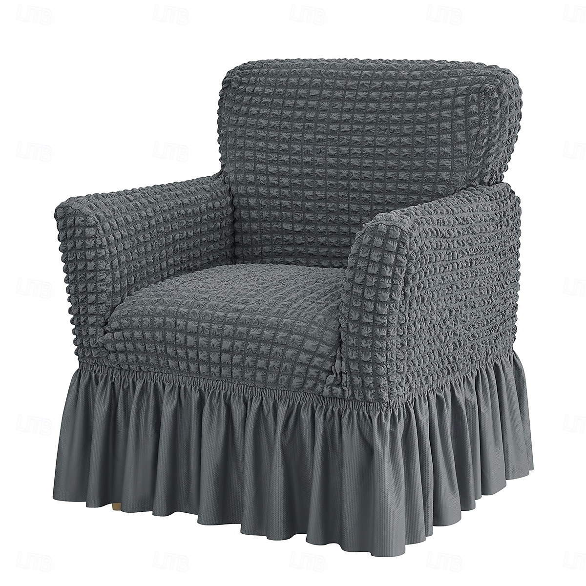Stretch Seersucker Armchair Slipcovers with Skirt, 1-Piece Chair Cover with Arms, Soft Stretch Accent Chair Slipcovers, Non-Slip Washable Furniture Protector for Living Room Decor 2026 - $47.99 –P9