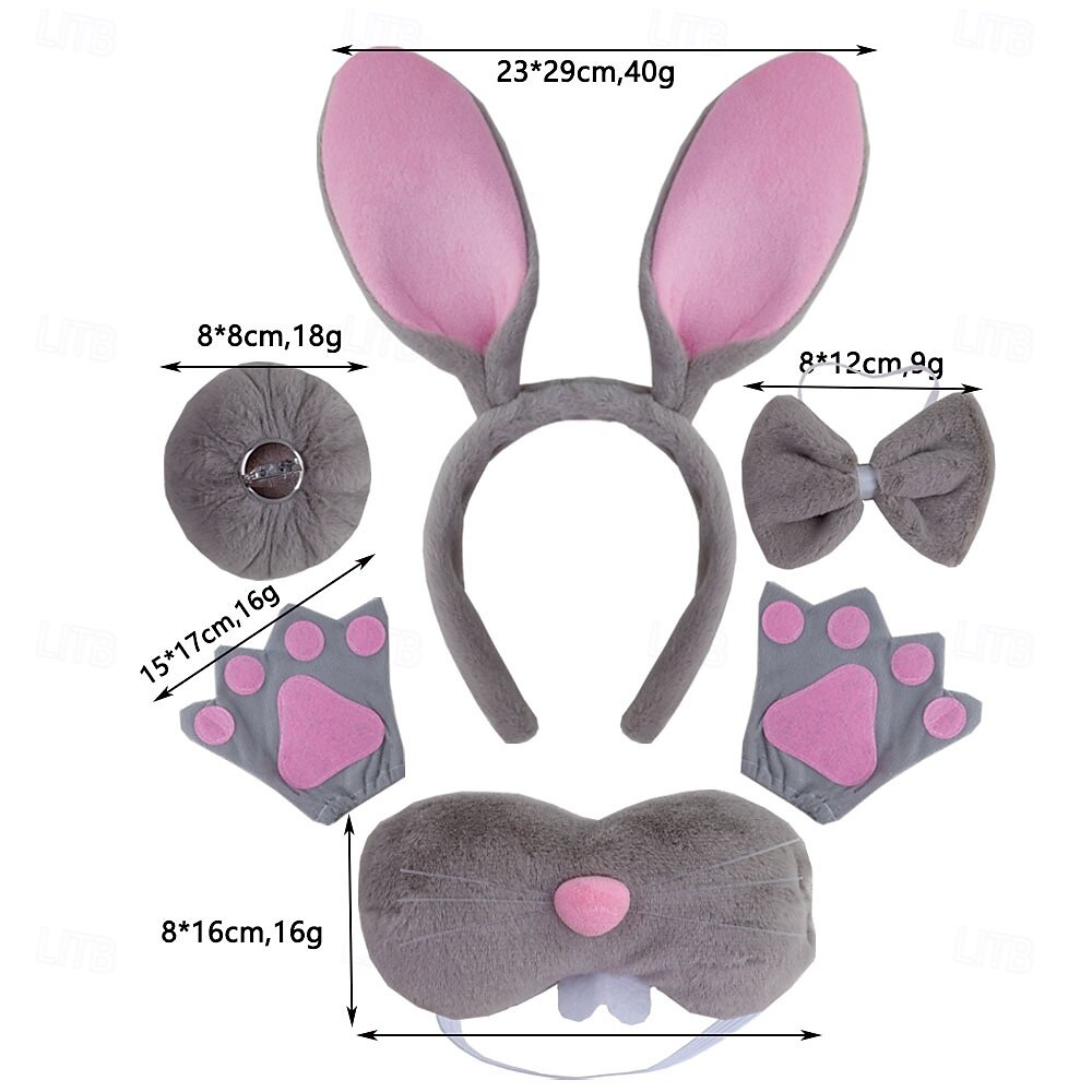 More Accessories Animal Rabbit Easter Bunny Funny Kid's Girls' Halloween Carnival Carnival Party Dress Up 2026 - $20.99 –P1