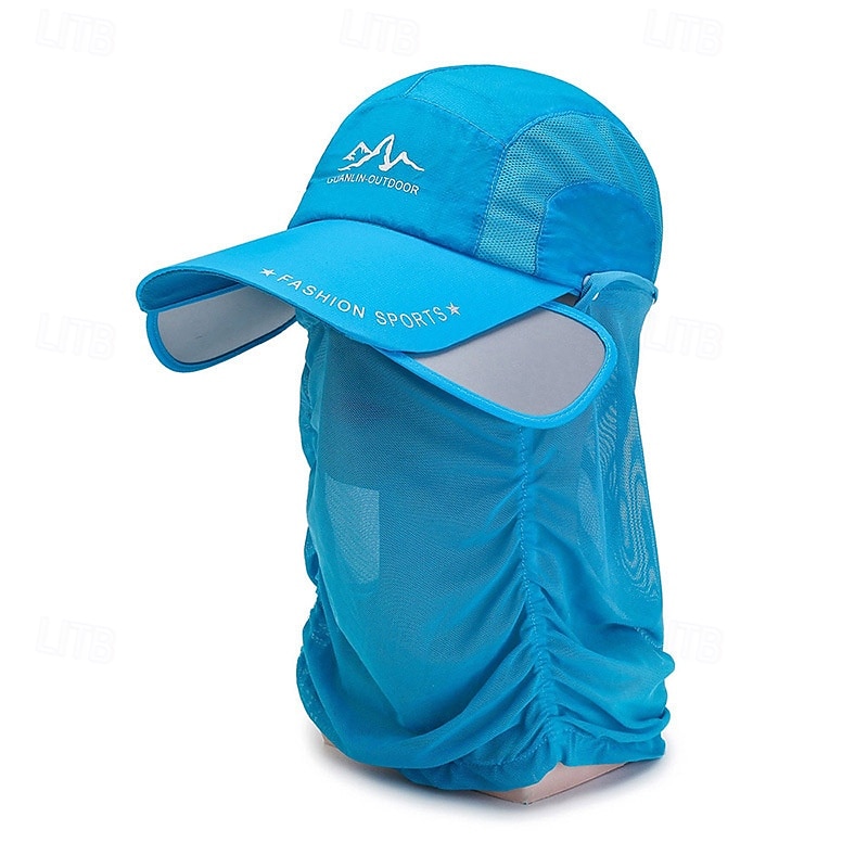 Chapéu de sol com aba retrátil para pesca, ciclismo e escalada ao ar livre, com proteção UV e protetor de nuca removível, boné de beisebol respirável com proteção solar para homens e mulheres. de 2026 por $16.99 –P8