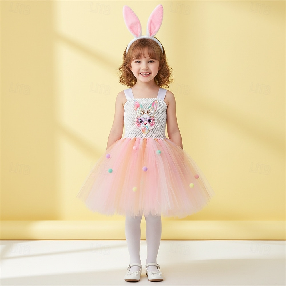 Tutu Robe Prinzessin Tier Osterhase Kleider Lustig Kinder Mädchen Kindertag Ostern Karneval Party Verkleiden 2026 - $30.99 –P1