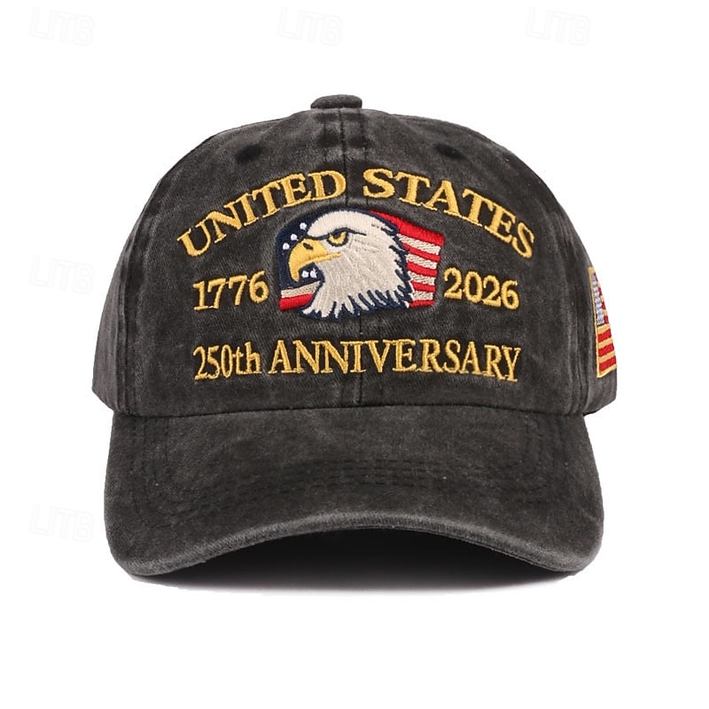 Gorra de Béisbol Águila Bandera estadounidense Retro Antiguo Herencia Patriótico 1776-2026 para Unisexo Adulto Impresión 3D  para Día de la Independencia 4 de julio Exterior Casual Diario Desfile 2026 - $20.99 –P9