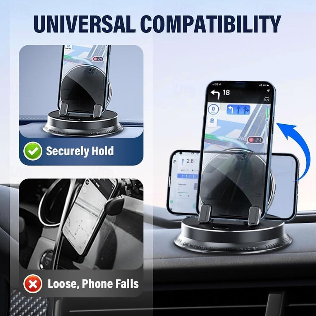 2026年 滑り止めベース、ダッシュボードマウント、見やすい回転式デザイン、すべての車両に対応、PC素材、ナビゲーションサポート、ダッシュボードマウントを備えた多機能車載電話ホルダー  コレクション – $30.99 –P8