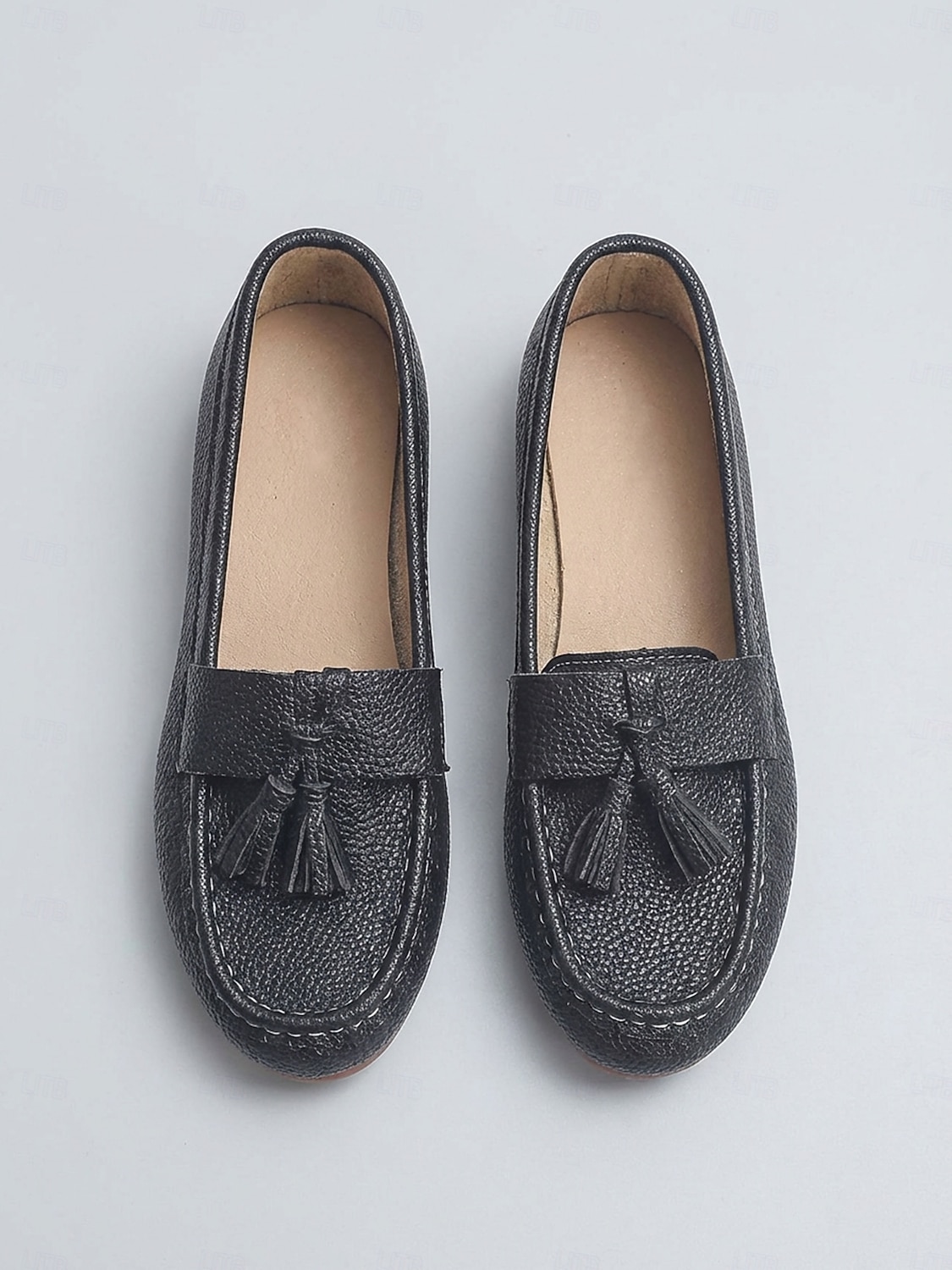 Women's White Tassel Moccasins Loafers – Soft Faux Leather Slip-On Shoes for Work, Weekend Wear, Travel & Smart Casual Looks 2026 - $19.99 –P1