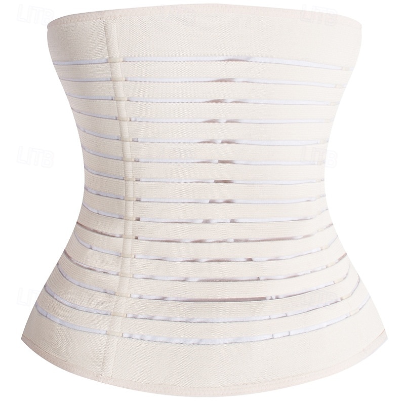 Women's Shapewear Waist Trainer Casual Pure Color Elastic Waist Daily Sleeveless Black Beige Summer Spring Fall Winter Slim 2026 - $14.99 –P8