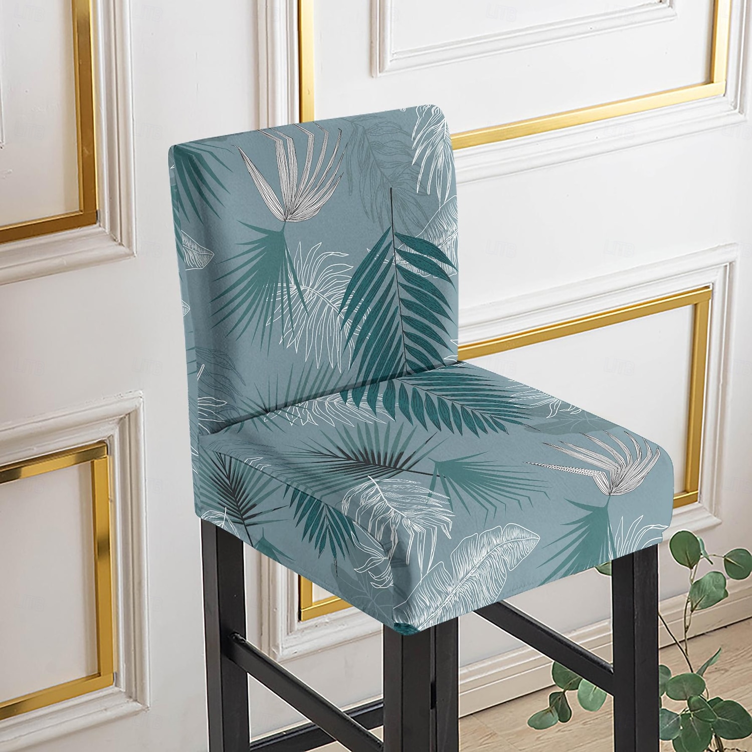 Capas elásticas estampadas para banquetas de bar (1/2/4/6 peças), capas protetoras para cadeiras de encosto baixo, ideais para casa, hotel e sala de jantar. de 2026 por $14.99 –P3