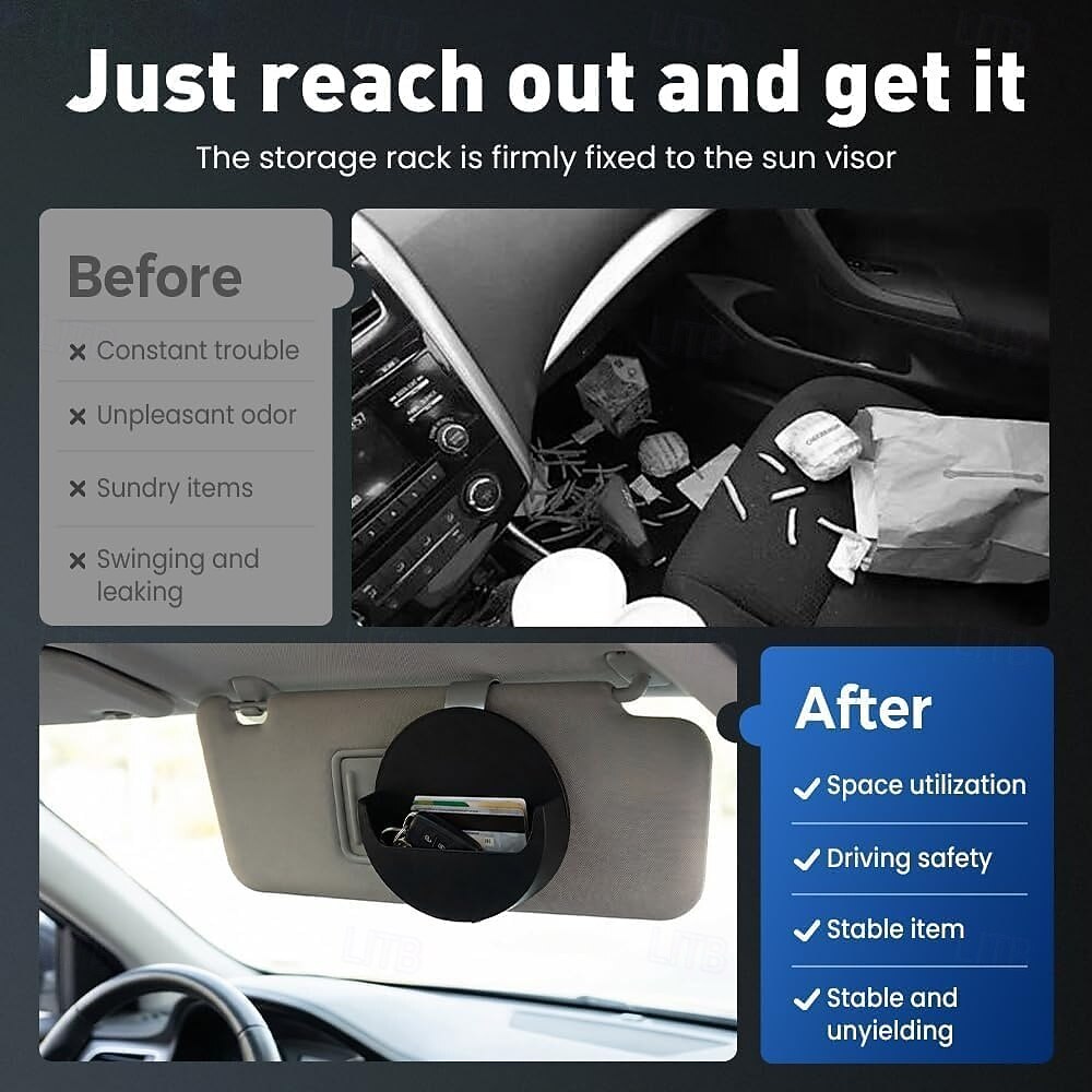 Suporte para lata de tabaco de mascar para quebra-sol de carro, suporte para mascar de carro, suporte para quebra-sol de carro, acessório interno automotivo que economiza espaço, clipe de de 2026 por $27.99 –P11