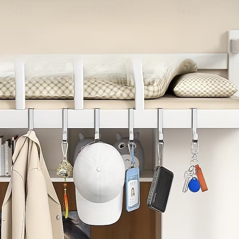 10 stk. doble kroker til over døren uten boring, s-formede kroker, doble kroker til studentboliger, kleskroker, baderoms- og kjøkkenkroker, s-formede kroker, kroker til over døren 2026 - $15.99 –P3