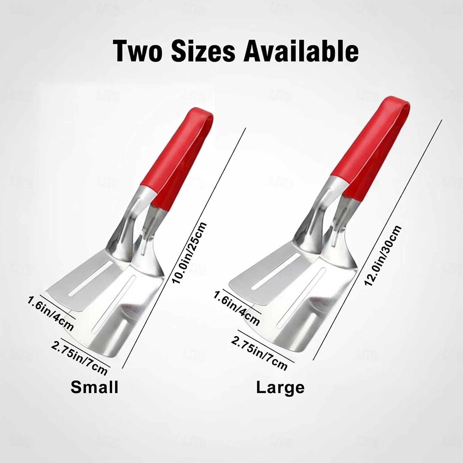 2pcs Stainless Steel Barbecue Clip, Fish Frying Spatula with Anti-Slip Comfortable Grip, Suitable for Flipping Fish, Eggs, Pizza, Steak, and Fries, Ideal for Home and Restaurant, Outdoor Barbecue Use 2026 - $19.99 –P10