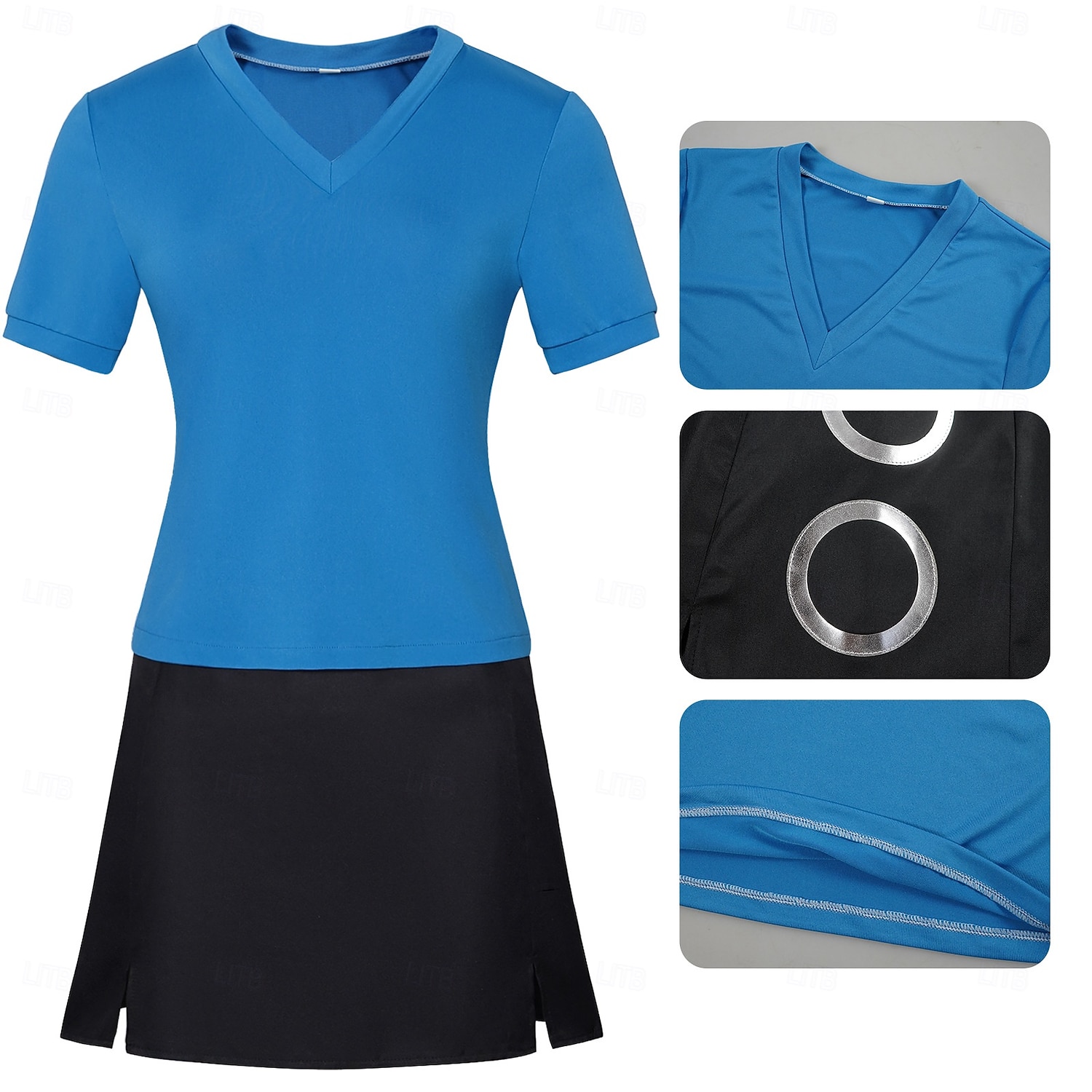 Ocean Adventurer Straw Hat Pirate Cosplay Costume Outfits Anime for Women's Adults Halloween Carnival Masquerade Vacation Performance Anime Expo 2026 - $38.99 –P4