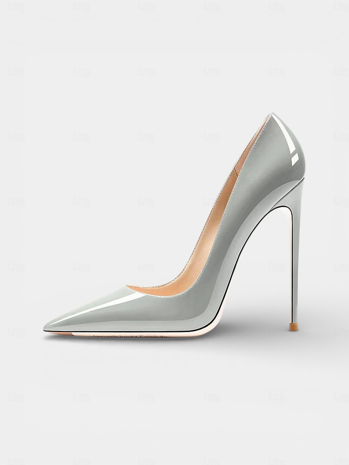 Scarpe da donna con tacco a spillo a punta in vernice blu, eleganti scarpe da cerimonia per invitati a matrimoni in chiesa del 2026 a $64.99 –P8