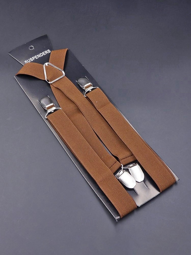 Мужские эластичные подтяжки из полиэстера – различные цвета, эластичный материал, стильные и удобные для свадеб, ужинов и торжественных мероприятий. 2026 - $11.99 –P8