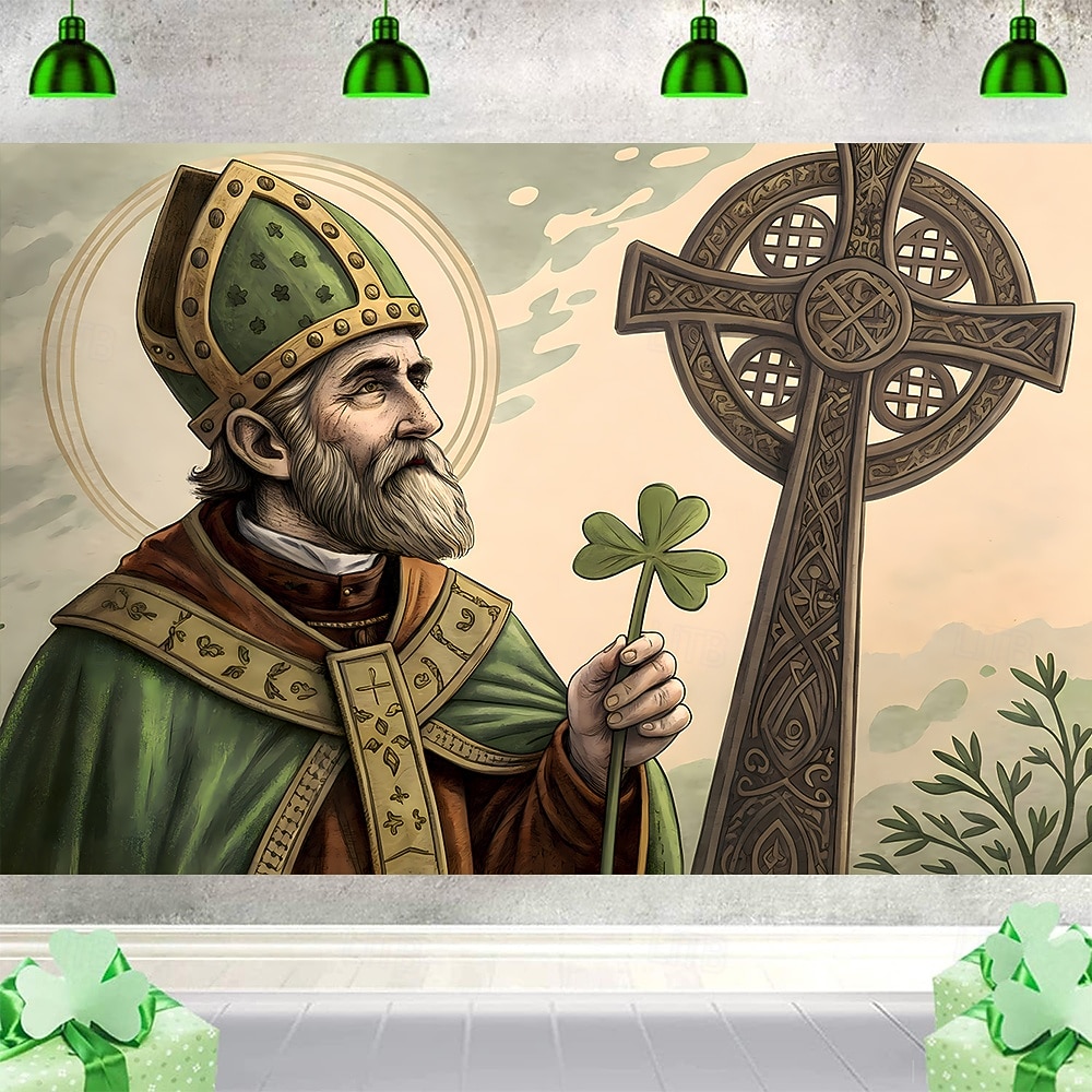 St. Patrick's Day Tapestry Banners Blanket Elf Shamrock Cute Romantic 3D Bedroom Living Room Dorm Teens Room College Dorm Wall Porch Home Decor 2026 - $20.99 –P2