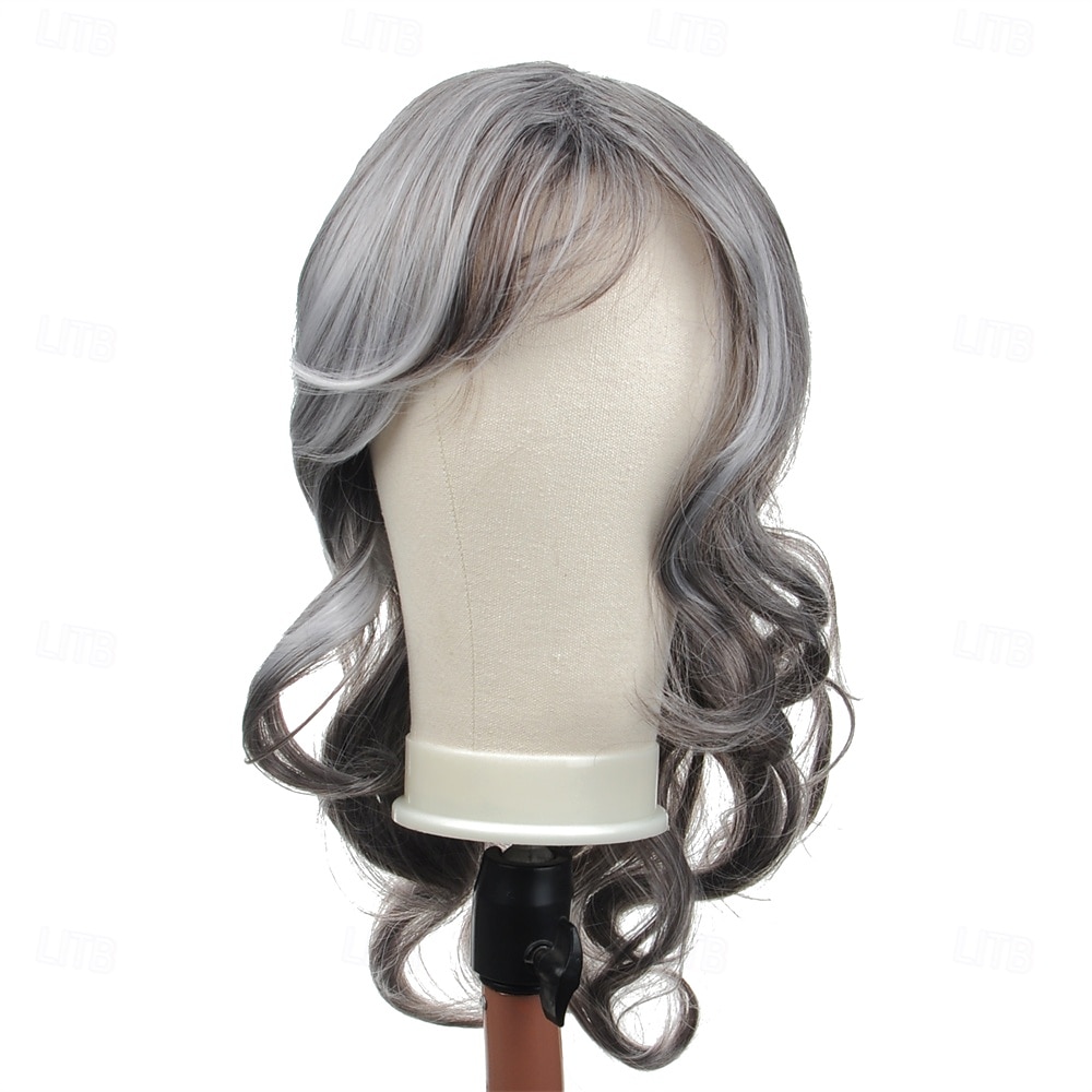 Silver Grey Wigs for Women, Shoulder Length Wavy Hair with Side Bangs, Natural Looking Heat Resistant Synthetic Wig for Daily Wear, Party 2026 - $21.99 –P8