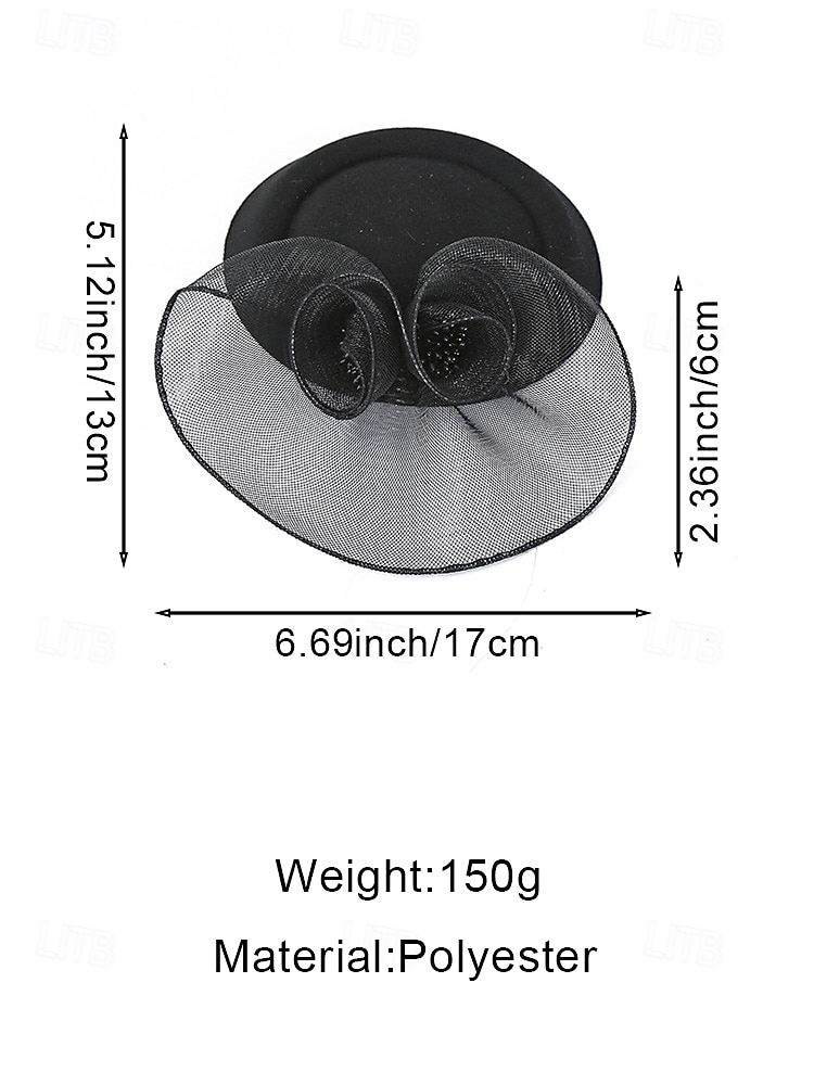 Женская шляпка-фасинатор из полиэстера, многоцветный цветочный сетчатый головной убор для коктейльных вечеринок, элегантный винтажный стиль для свадеб, вечерних ужинов, вечеринок в саду, скачек и официальных мероприятий. 2026 - $11.99 –P10