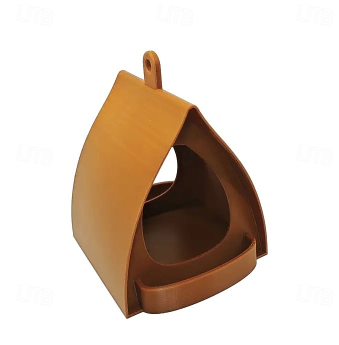 Κρεμαστή ταΐστρα πουλιών για κήπο με στέγη, πλαστική κρεμαστή ταΐστρα πουλιών, διακοσμητικός σταθμός ανοιχτού σχεδιασμού, ταΐστρες πουλιών για εξωτερικούς χώρους, ιδανικές για αυλή, αίθριο, κήπο και 2026 - $16.99 –P13