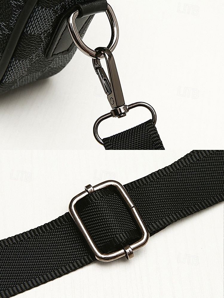 férfi műbőr crossbody táska – több színben, sokoldalú pántokkal, stílusos és tartós mindennapi viseletre, munkába és utazásra egyaránt 2026 - $14.99 –P9