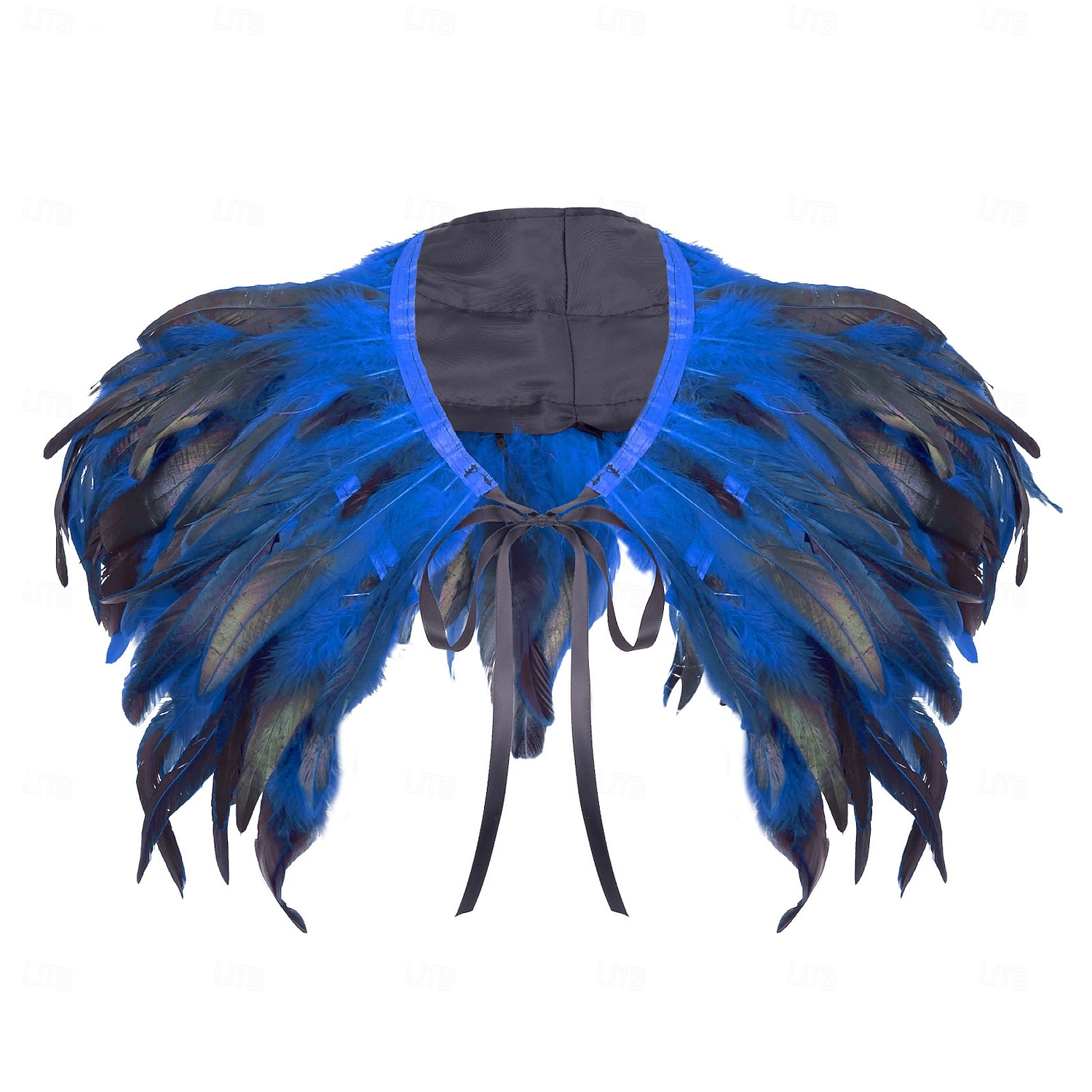 Acessórios de Carnaval 2026 Rio Carnival Samba Xale de Plumas Vermelhas para Mulheres com Laço de Fita Brasil Fantasia de Performance Festival de 2026 por $19.99 –P7