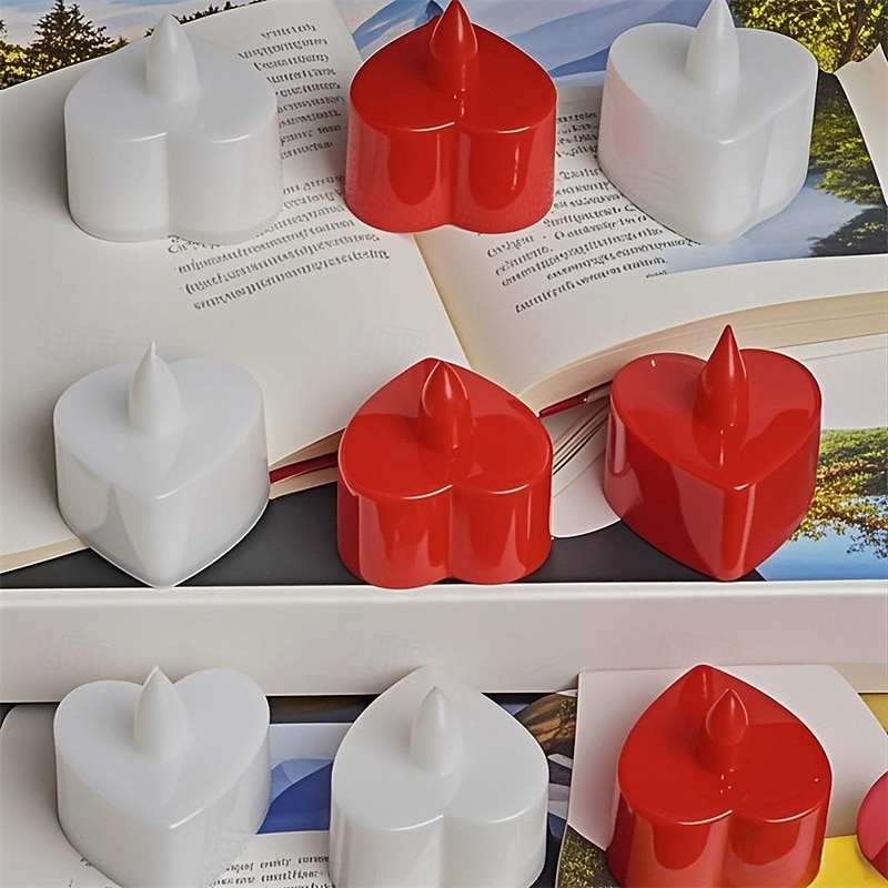 Heart Shape LED Candles Light Pack of 24, Flameless Flickering Love Candle Light for Marriage Proposal, Wedding, Valentine's Day, Anniversary, Thanksgiving 2026 - $17.99 –P5