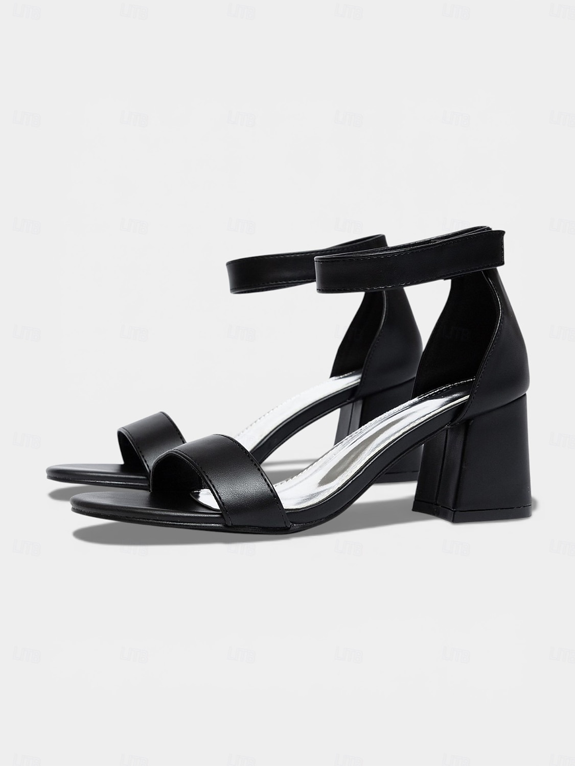 Ivoorwitte sandalen met blokhak voor dames, elegante bruidsmeisjesschoenen met enkelbandje voor bruiloften in luxe hotels. 2026 - $34.99 –P4