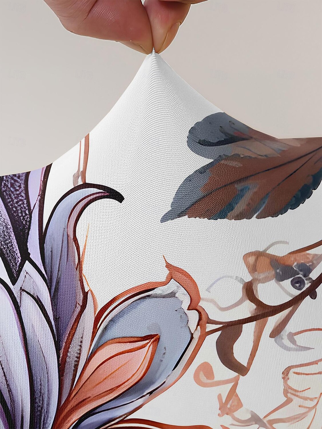 Ohrensesselbezug, floral gestreift, geometrisch bedruckt, Polyester-Überzug, Komplettbezug, moderner faltbarer Stuhl im koreanischen Stil, Sitzschutz, Sesselbezug 2026 - $46.99 –P2