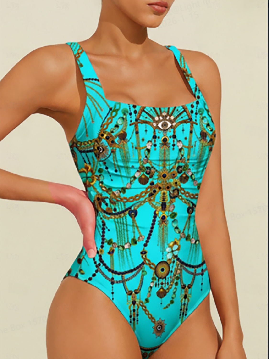 Traje de baño de una pieza vintage para vacaciones 2026 - $56.99 –P1