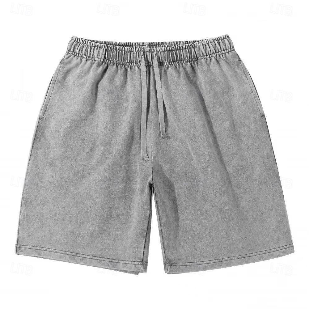 Męskie Szorty Letnie szorty Szorty na co dzień Spodenki Acid Wash Kieszeń Elastyczny pas Umyty Komfort Oddychający Nad kolano Codzienny Na zewnątrz Plaża Urlop Moda Czarny Zielony Elastyczny 2026 - $21.99 –P6