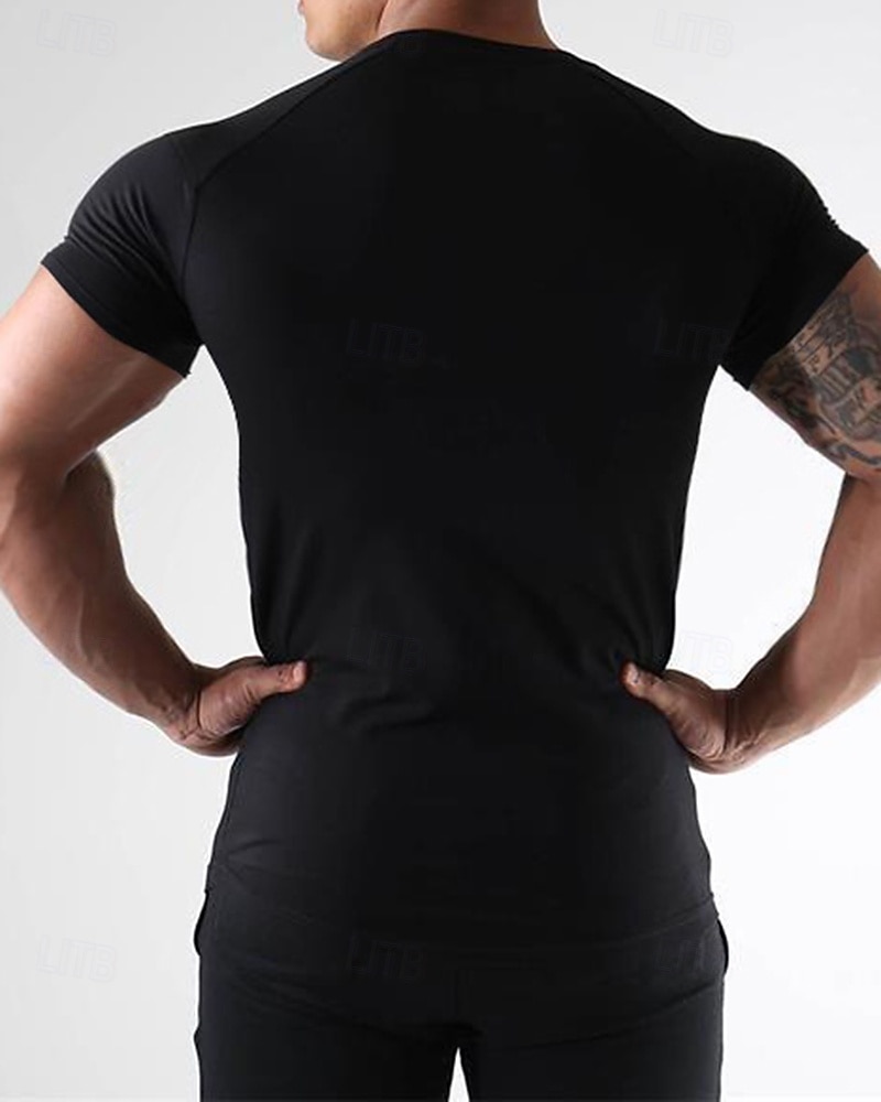 Per uomo Tinta unita T-shirt da corsa Maglia a compressione Maglia da corsa Estate Primavera Autunno Manica Corta Asciugatura Rapida Compressione Traspirante Allenamento in Palestra Allenamento del 2026 a $21.99 –P8