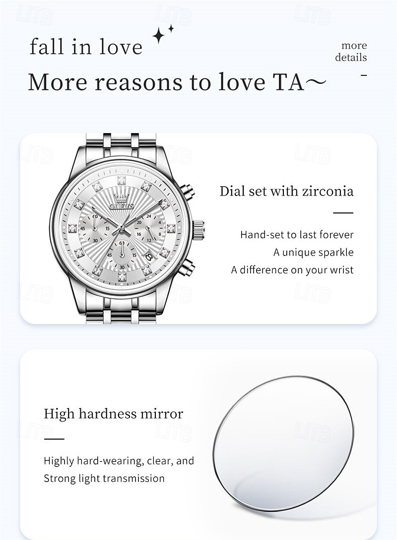 Cadeau de la fête des mères OLEVS montre-bracelet pour femmes calendrier lumineux décontracté montre en acier inoxydable de 2026 ? $41.99 –P7