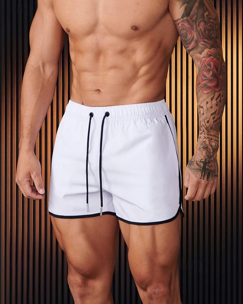 Férfi Kratke hlače za trčanje Sportos rövidnadrág Rövidnadrág benti edzéshez Zsinór Zseb Elasztikus derékpánt Alsók Hétköznapi Szabadtéri Vakáció Nyár Gyors szárítás Könnyű Mekano Edzőterem edzés 2026 - $22.99 –P3