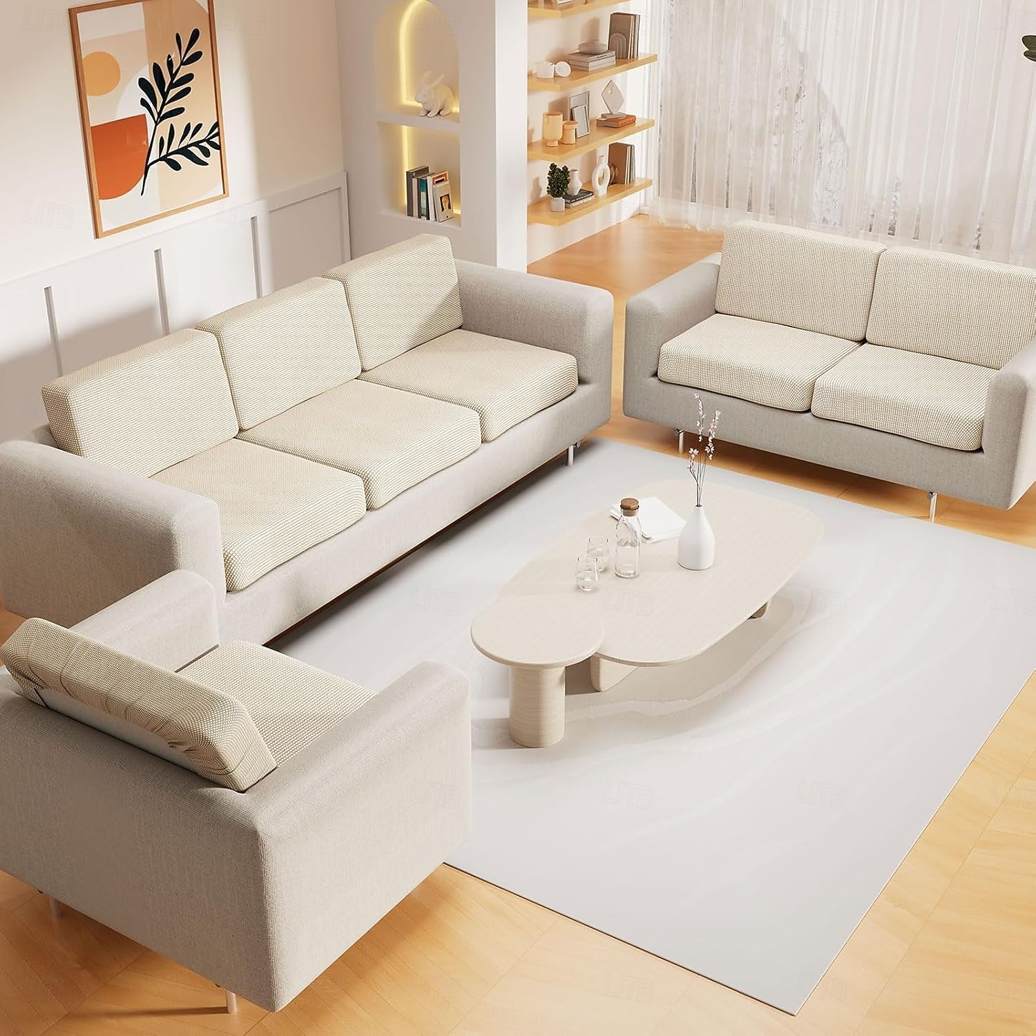 Комплект из 3 водонепроницаемых чехлов для диванных подушек для домашних животных, нескользящие чехлы для сидений дивана для собак, моющиеся, из мягкой плотной эластичной жаккардовой ткани, чехлы для 2026 - $42.99 –P6