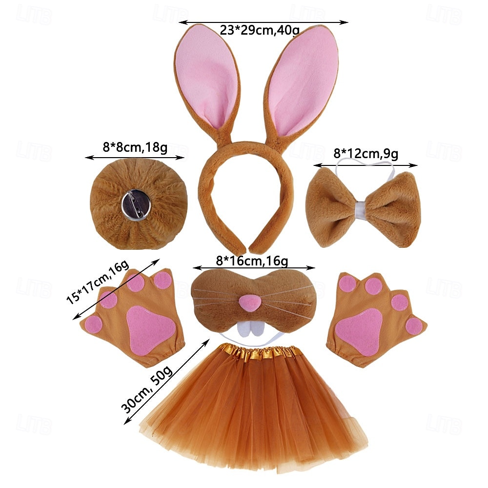 Mehre Accessoires Tier Kaninchen Osterhase Lustig Kinder Mädchen Halloween Karneval Karneval Party Verkleiden 2026 - $23.99 –P4