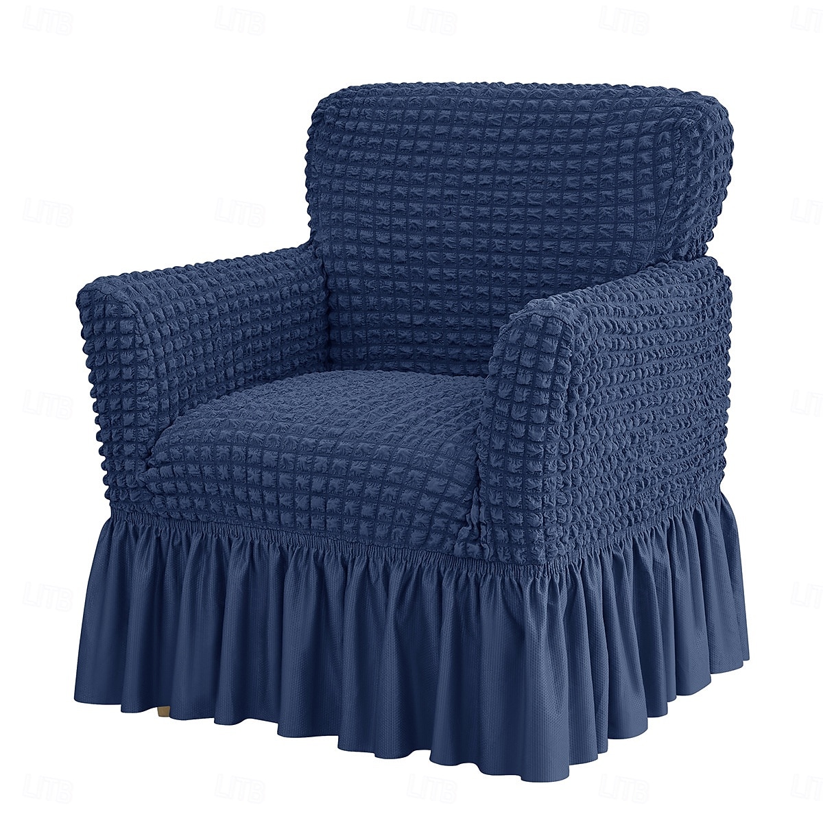Stretch Seersucker Armchair Slipcovers with Skirt, 1-Piece Chair Cover with Arms, Soft Stretch Accent Chair Slipcovers, Non-Slip Washable Furniture Protector for Living Room Decor 2026 - $47.99 –P8