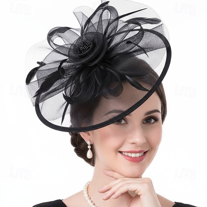 Cappello Fascinator affascinante Gentildonna Costume Per donna Mascherata Ascot Festival delle corse di cavalli Adulti Copricapo del 2026 a $48.99 –P3