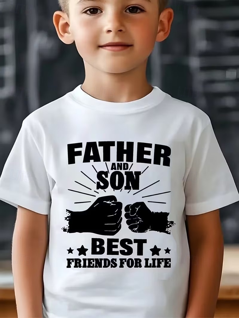 2026年 男の子 3D グラフィック レタード Tシャツ Ｔシャツ 半袖 3Dプリント 夏 春 スポーツ ファッション ストリートファッション 子供 4〜12年 クルーネック カジュアル 日常 アウトドア レギュラー  コレクション – $12.99 –P1