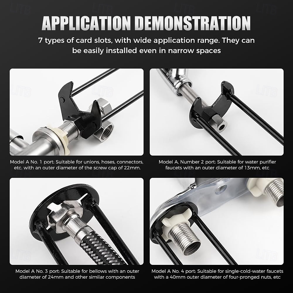 2 Pcs Multifunctional Sink Wrench, Sink Wrench Faucet Tool Plumbing Tool, Under Basin Sink Faucet Wrench Tight Spaces for Kitchen and Bathroom 2026 - AU $23.39 –P5