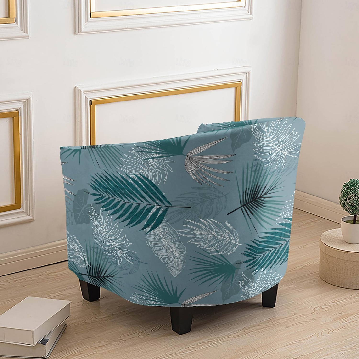 Club Chair Cover Striped Plants Geometric Printed Polyester Slipcover Stretch Armchair Protector for Living Room Home 2026 - $32.99 –P6