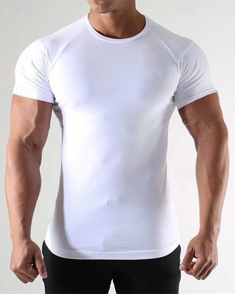 Per uomo Tinta unita T-shirt da corsa Maglia a compressione Maglia da corsa Estate Primavera Autunno Manica Corta Asciugatura Rapida Compressione Traspirante Allenamento in Palestra Allenamento del 2026 a $21.99 –P3