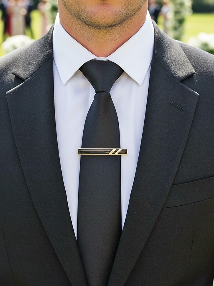 Fermacravatta in lega da uomo, vari colori, design elegante per matrimoni e spostamenti di lavoro, accessorio elegante e durevole del 2026 a $7.99 –P1