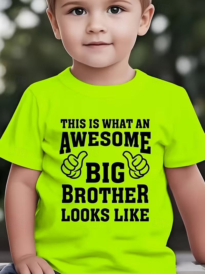 Jongens 3D Grafisch Brief T-shirt Korte mouw 3D-afdrukken Zomer Lente Sport Modieus Streetwear Kinderen 4-12 jaar Strakke ronde hals Casual Dagelijks Buiten Normale pasvorm 2026 - $18.99 –P4