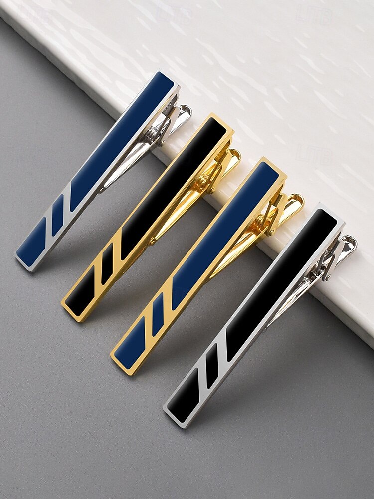 Fermacravatta in lega da uomo, vari colori, design elegante per matrimoni e spostamenti di lavoro, accessorio elegante e durevole del 2026 a $7.99 –P3